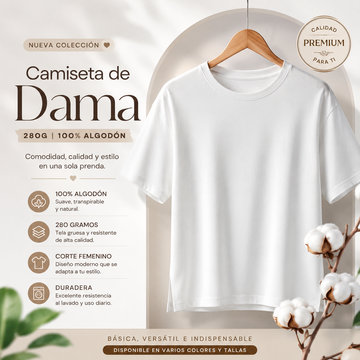 Camiseta Dama